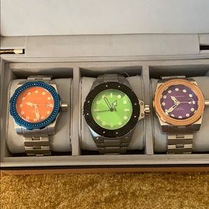 Three Android Aragon automatic watch set
